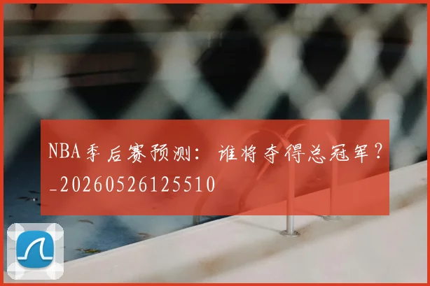 NBA季后赛预测：谁将夺得总冠军？_20260526125510